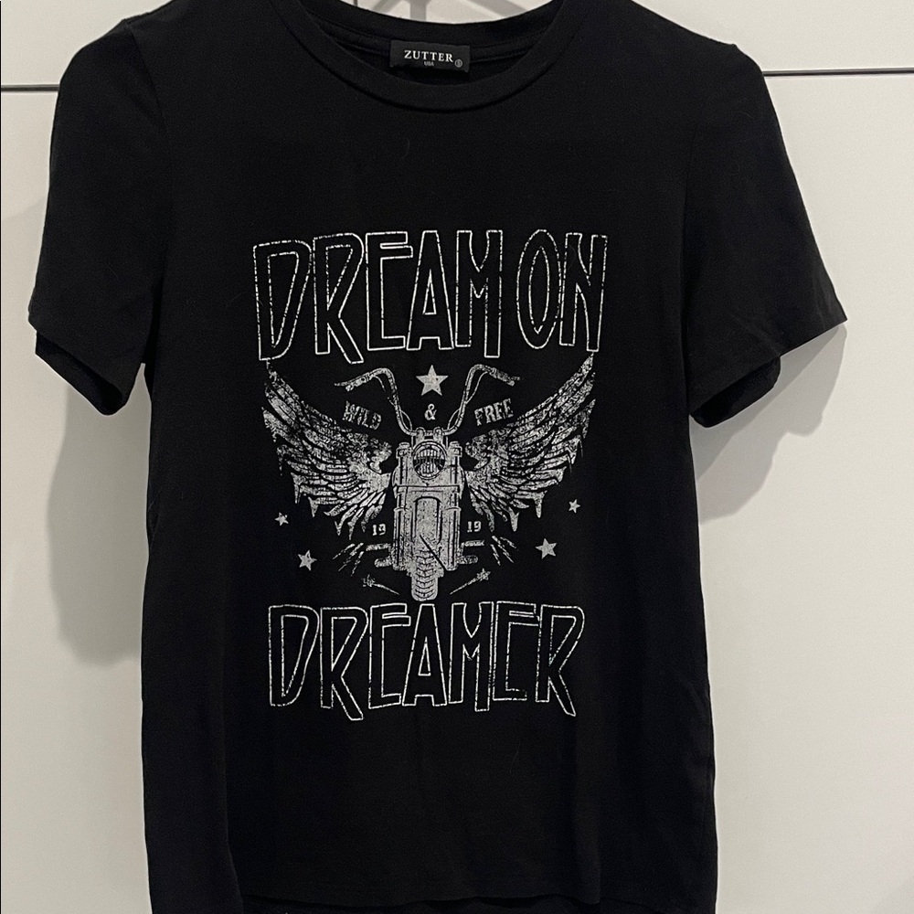 Black Dream On Wild & Free Dreamer T-Shirt 🔥 - Size Small - Unisex